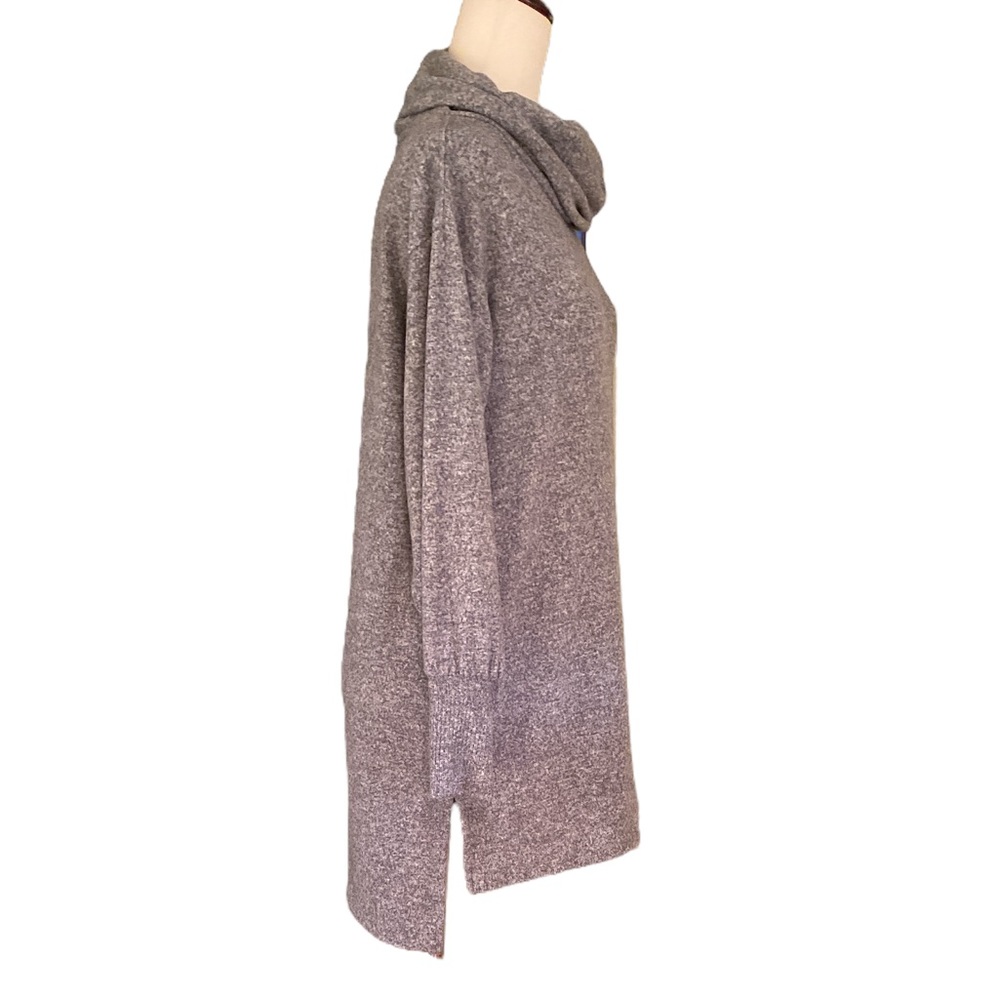 Maeve Anthropologie Gray Knit Oversized Cowl Neck Soft Sweater Dress - XXS - Picture 6 of 12